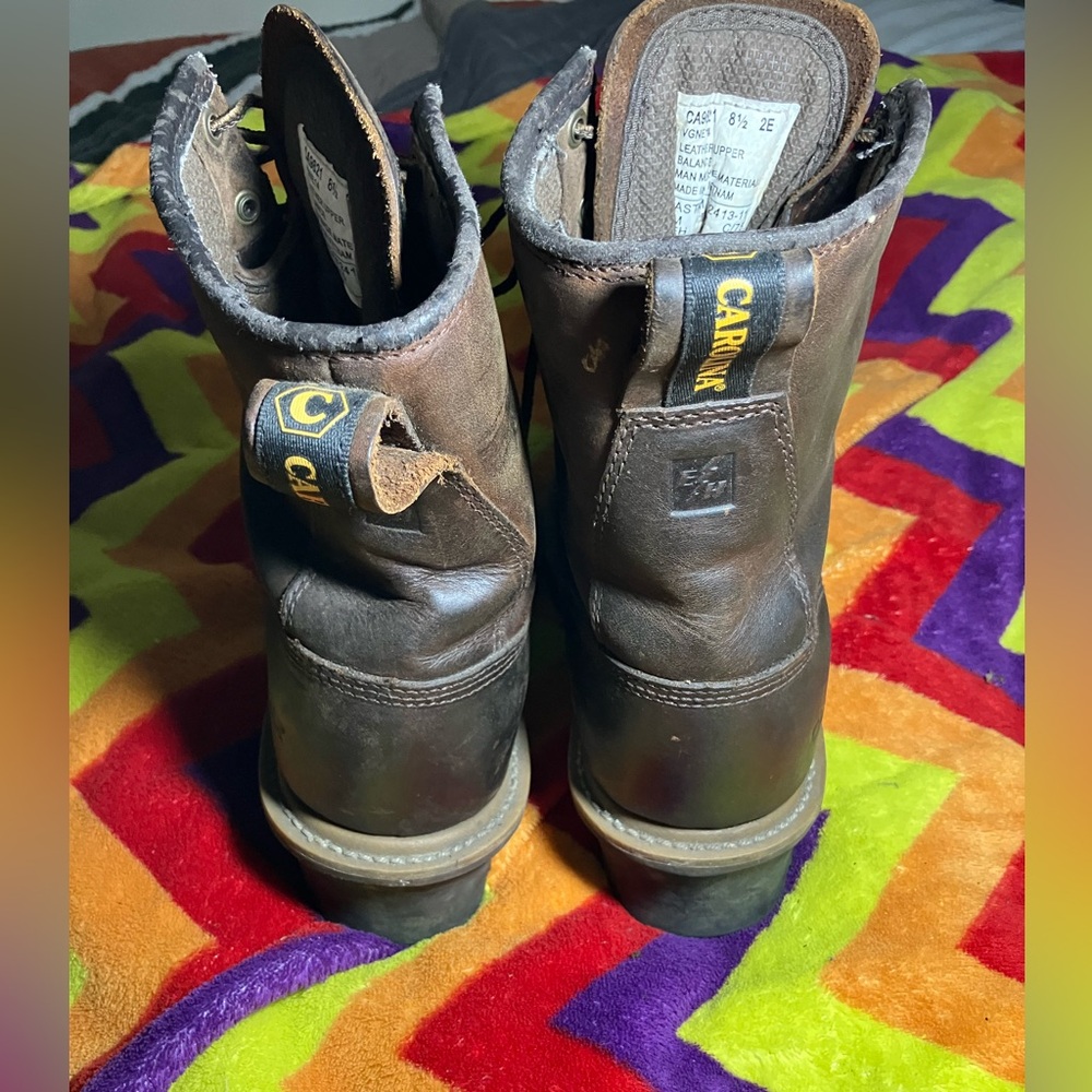 Carolina CA9821 Steel Toe Elm Leather Work Logger Waterproof Men’s Boots 8.5 - Picture 6 of 10